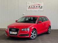 Begagnad Audi A3 Sportback Attraction 125 HK (91 kW) 2012 Röd Halvkombi