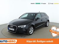 Begagnad Audi A3 Sportback 150 HK (110 kW) 2017 Svart Halvkombi