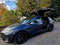 Begagnad Tesla Model X Long Range AWD 311 kW (423 HK) 2018 Grå SUV