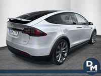 begagnad Tesla Model X 100D KOLFIBER DRAG 6 SITS MOCCA