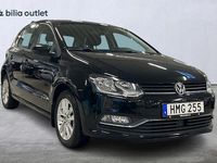 Begagnad VW Polo 90 HK (66 kW) 2016 Svart Halvkombi