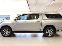 begagnad Toyota HiLux 2.4 D AWD Moms Kåpa Lastsläde Diff Skinn SoV