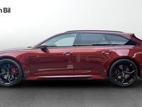 Ny Audi RS6 Performance 630 HK (463 kW) 2025 Grenadinröd metallic Kombi