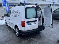 begagnad VW Caddy  stora motorn , 150Hk , automat . Blixtlju