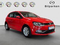Begagnad VW Polo 90 HK (66 kW) 2015 Röd Halvkombi
