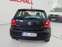 Begagnad VW Polo 86 HK (63 kW) 2010 Svart Halvkombi