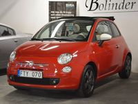 begagnad Fiat 500C 1.2 8V Pop CABRIOLET P-sensorer Kamrem Bytt HEMLEV