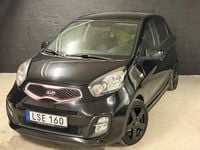 Begagnad Kia Picanto 69 HK (50 kW) 2014 Svart Halvkombi