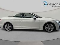 Begagnad Audi A5 Cabriolet S-Line 190 HK (139 kW) 2020 Glaciärvit metallic Cab