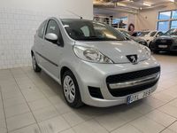 begagnad Peugeot 107 5-dörrar 1.0 Svensksåld låga mil 2012, Halvkombi