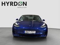 Begagnad Tesla Model 3 Standard Range Plus 366 kW (498 HK) 2019 Blå Sedan