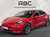 Begagnad Tesla Model 3 Long Range AWD 366 kW (498 HK) 2019 Röd Sedan