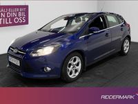 begagnad Ford Focus 1.0 EcoBoost Titanium Sensorer Drag Välserv 2014, Halvkombi