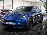 Begagnad Tesla Model Y Long Range AWD 378 kW (514 HK) 2022 Blå SUV