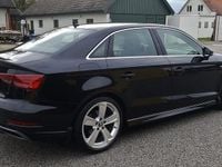 Begagnad Audi A3 S-Line 150 HK (110 kW) 2019 Svart Sedan