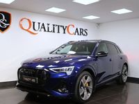 Begagnad Audi e-tron S-Line 300 kW (408 HK) 2020 Blå SUV