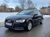 Begagnad Audi A3 Attraction 110 HK (80 kW) 2016 Svartmetalic