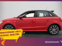 Begagnad Audi A1 S-Line 95 HK (69 kW) 2016 Röd Halvkombi