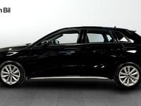 Begagnad Audi A3 Sportback Proline 150 HK (110 kW) 2023 Svart Halvkombi