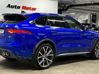 begagnad Jaguar F-Pace 5,0 V8 550hk 1-Ägare Velocity Blue SE SPEC