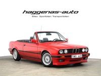 Begagnad BMW 320 Cabriolet Shadowline 129 HK (94 kW) 1991 Röd Cab