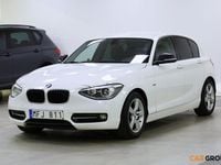 Begagnad BMW 118 Sport Line 143 HK (105 kW) 2012 Vit Halvkombi