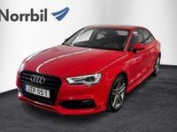 Begagnad Audi A3 S-Line 150 HK (110 kW) 2015 Röd Sedan