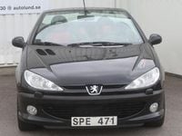 Begagnad Peugeot 206 CC 136 HK (100 kW) 2001 Svart Cab