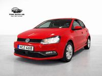 Begagnad VW Polo 90 HK (66 kW) 2016 Röd Halvkombi