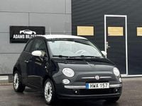 Begagnad Fiat 500 Lounge 69 HK (50 kW) 2015 Svart Halvkombi
