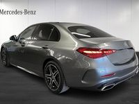 begagnad Mercedes C220 d Värmare Adaptivfarthållare AMGPanorama 2023 Grå