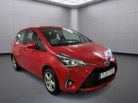 Begagnad Toyota Yaris Hybrid Active 101 HK (74 kW) 2018 Röd Halvkombi