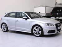 Begagnad Audi A3 Sportback Ambition 150 HK (110 kW) 2013 Silver Halvkombi
