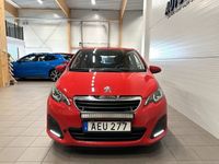 begagnad Peugeot 108 5-dörrar 1.0 VTi 69hk/M-Värmare/LED-ramp/Ny Bes