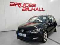Begagnad VW Polo 86 HK (63 kW) 2010 Svart Halvkombi