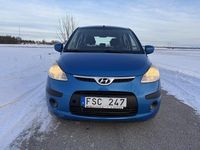 Begagnad Hyundai i10 67 HK (49 kW) 2009 Blå Halvkombi