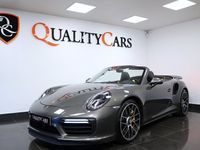 Begagnad Porsche 911 Turbo S Cabriolet Sport 581 HK (427 kW) 2018 Mörkgrå (grå) Cab