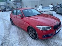 Begagnad BMW 116 Sport Line 116 HK (85 kW) 2015 Röd Halvkombi