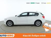 Begagnad BMW 118 Advantage 137 HK (100 kW) 2016 Vit Halvkombi