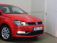 Begagnad VW Polo 90 HK (66 kW) 2015 Röd Halvkombi