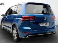 Begagnad VW Touran R-line 150 HK (110 kW) 2019 Carribean blue metallic Minibuss