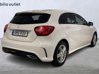 begagnad Mercedes A180 AMG Line Night Package Backkamera 122hk 2016 Vit