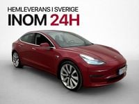 Begagnad Tesla Model 3 Long Range AWD 366 kW (498 HK) 2019 Röd Sedan