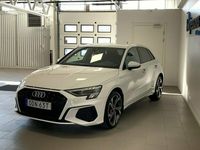Begagnad Audi A3 Sportback e-tron S-Line 245 HK (180 kW) 2021 Vit Halvkombi