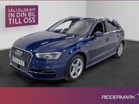 begagnad Audi A3 Sportback e-tron TFSI Dragkrok Sensorer 2-Bruk 2016, Halvkombi