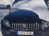 Begagnad Mercedes C220 170 HK (125 kW) 2018 Svart metallic