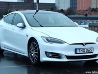 begagnad Tesla Model S Long Range AWD S/V-hjul Glastak Moms