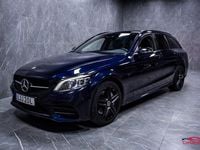 Begagnad Mercedes C300e AMG line 306 HK (225 kW) 2020 Blå Kombi
