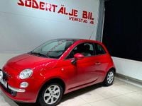 Begagnad Fiat 500 Lounge 69 HK (50 kW) 2011 Röd Halvkombi