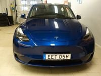 Begagnad Tesla Model Y Long Range AWD 378 kW (514 HK) 2021 Blå (blåmetallic) SUV